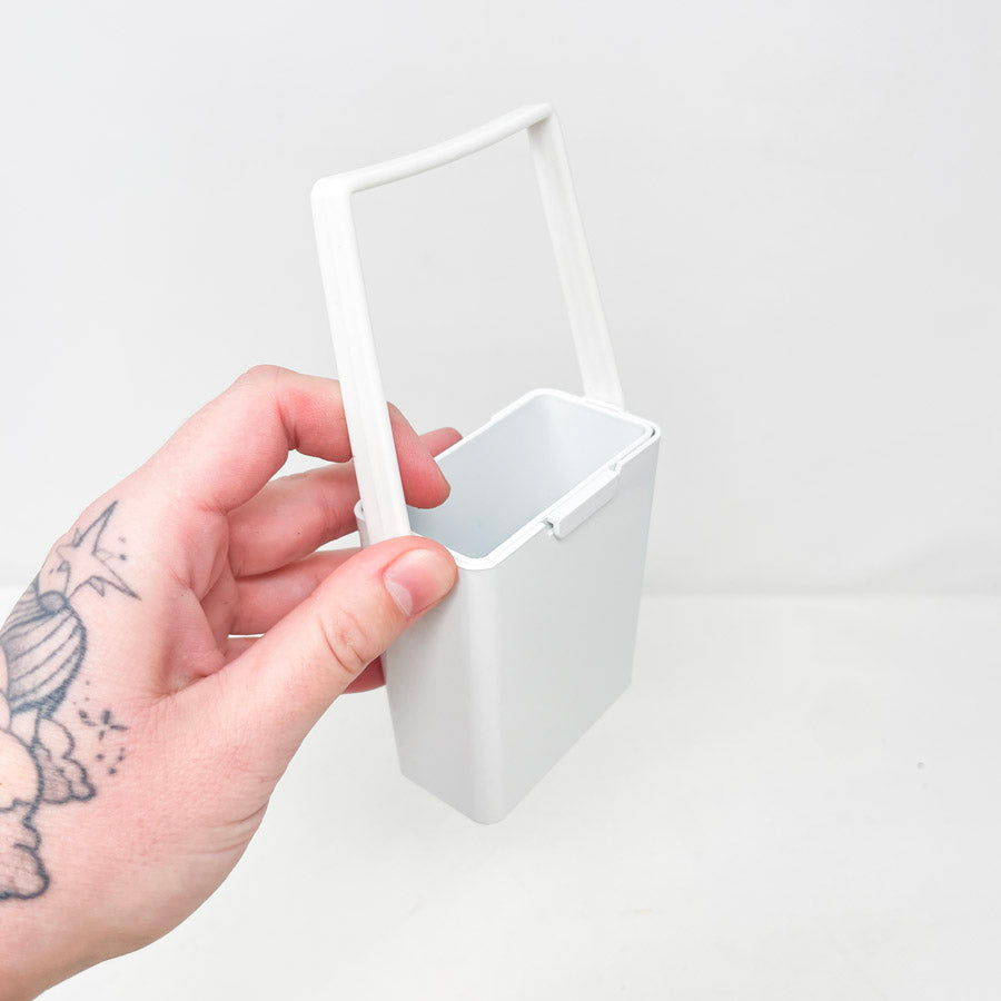 White Plastic Pencil Travel Case