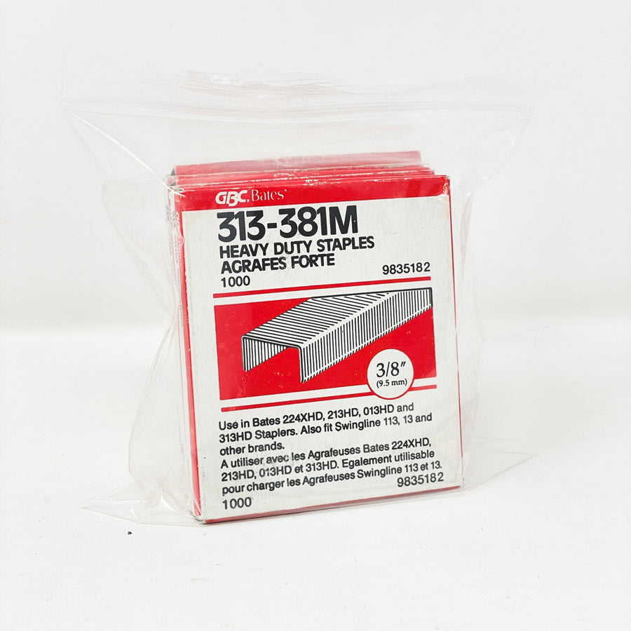GBC 3/8" Heavy Duty Staple Bundle