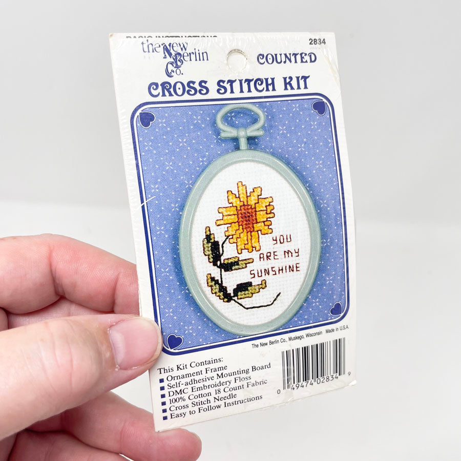 The New Berlin Co. Cross Stitch Kit You Are My Sunshine