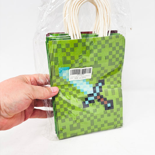 Bundle of Mine Craft Party Favor Gift Bags