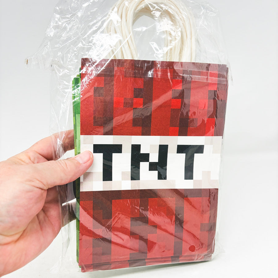 Bundle of Mine Craft Party Favor Gift Bags