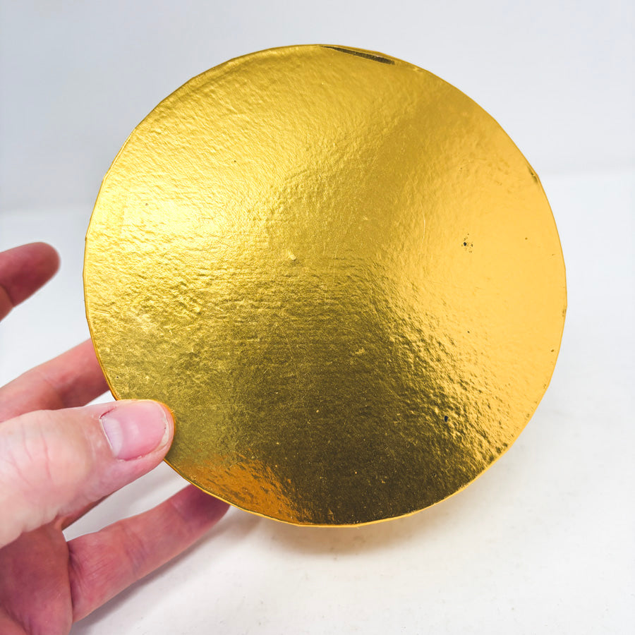 Round Gold Foil Gift Box