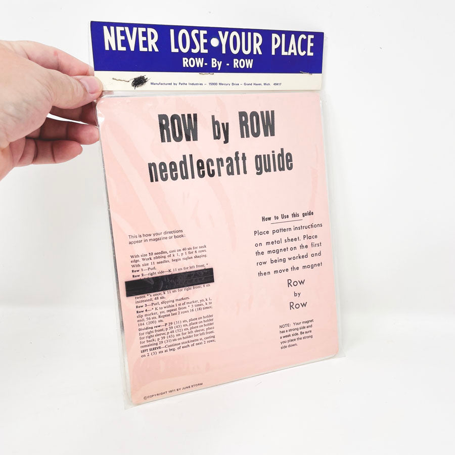 Row by Row Needlecraft Guide