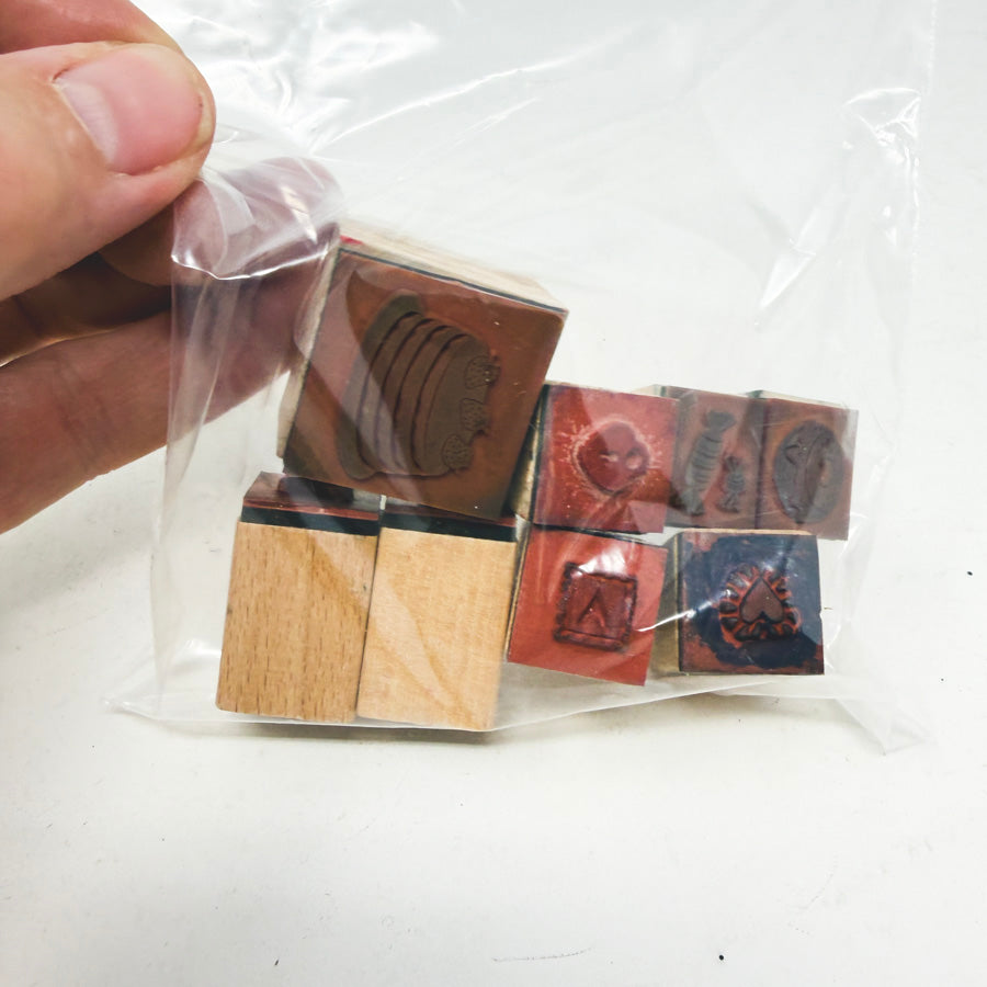 Kids Cute Food and Such Rubber Stamps