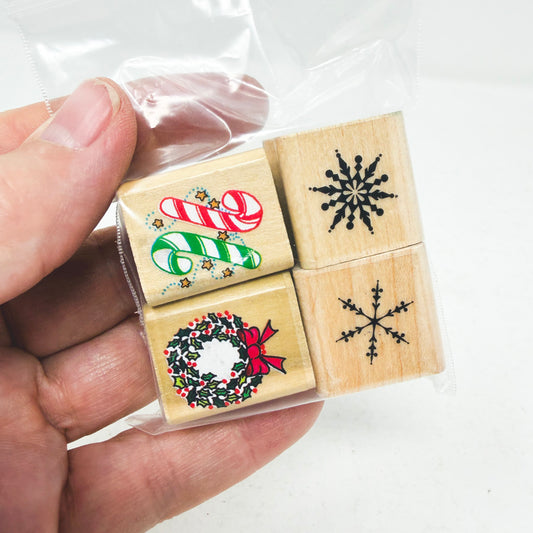 Kids Christmas Rubber Stamps