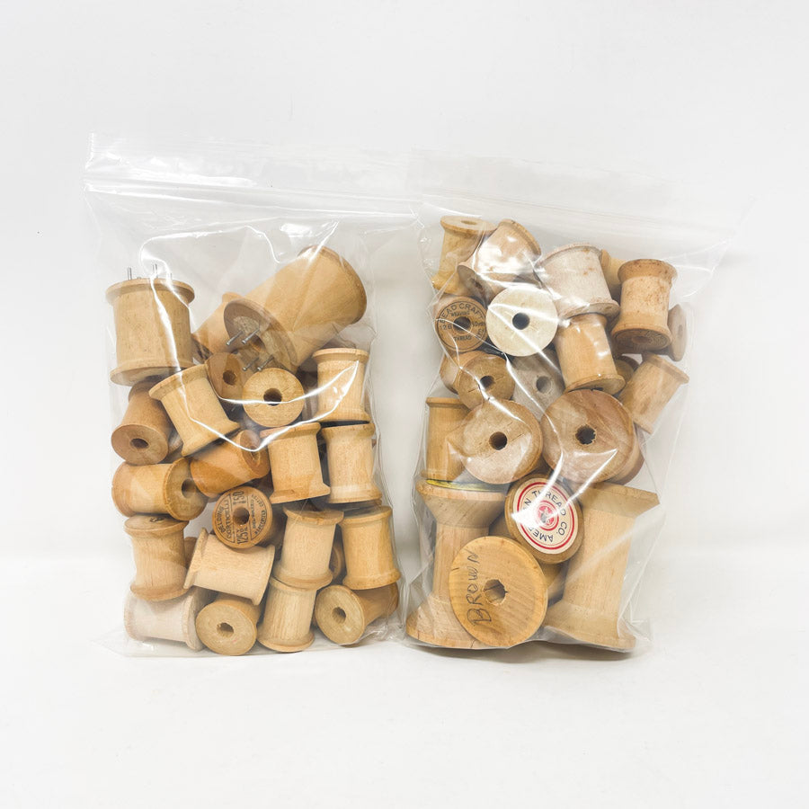 Wood Thread Spool Bundle (1)