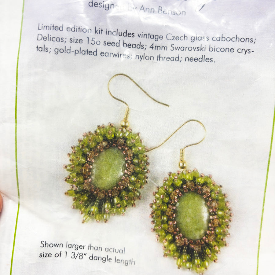 Kiwi Earrings Bead Kit by Ann Benson