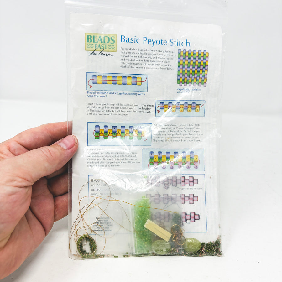 Kiwi Earrings Bead Kit by Ann Benson