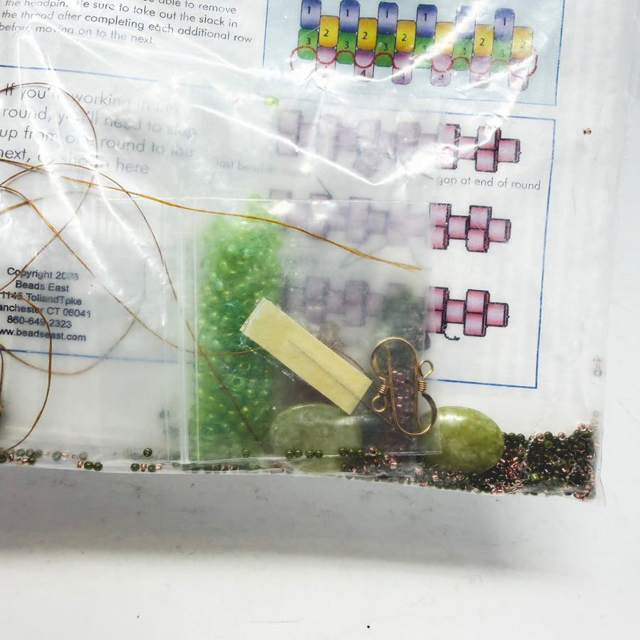 Kiwi Earrings Bead Kit by Ann Benson