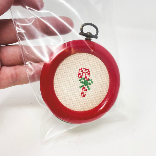 Christmas Needlework Ornament Hoops