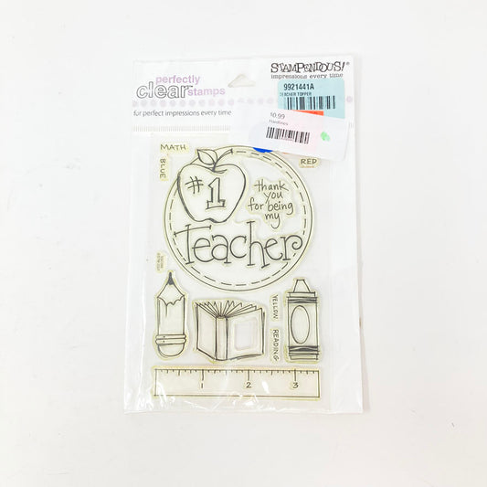 Stampendous Clear Teacher Topper Stamp