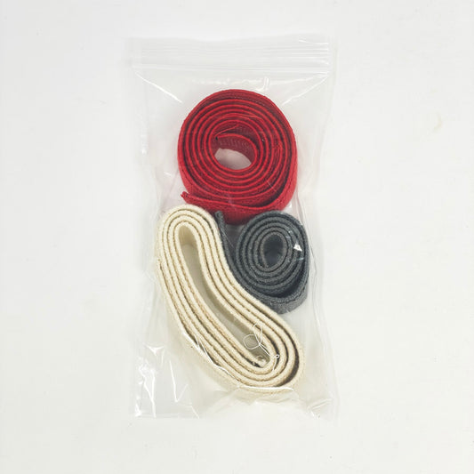 1" Thick Elastic Bundle - Red, Grey, White