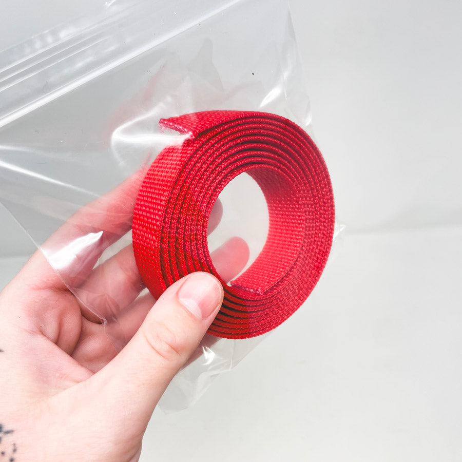 Red Woven Nylon Strapping