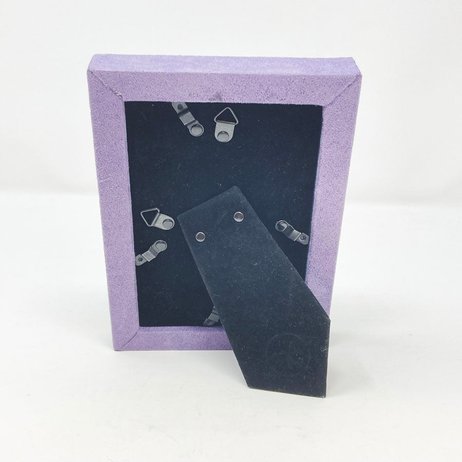 4" x 6" Thick Velour Covered Purple Frame