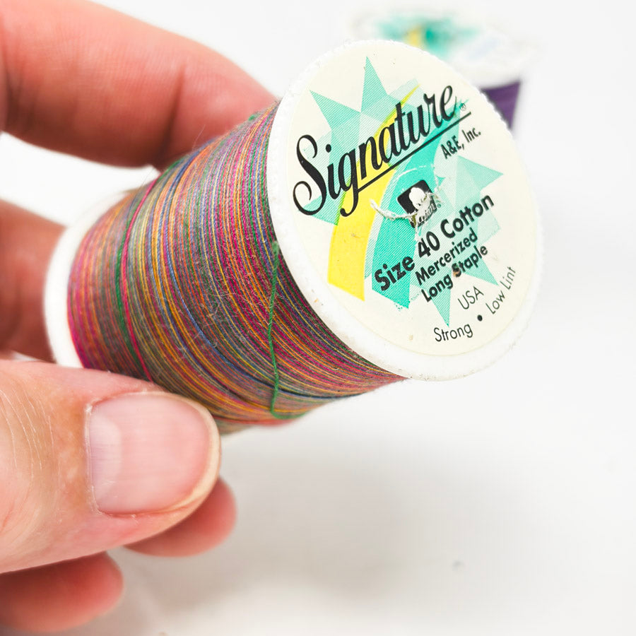 Signature Size 40 Cotton Variegated Thread (1)