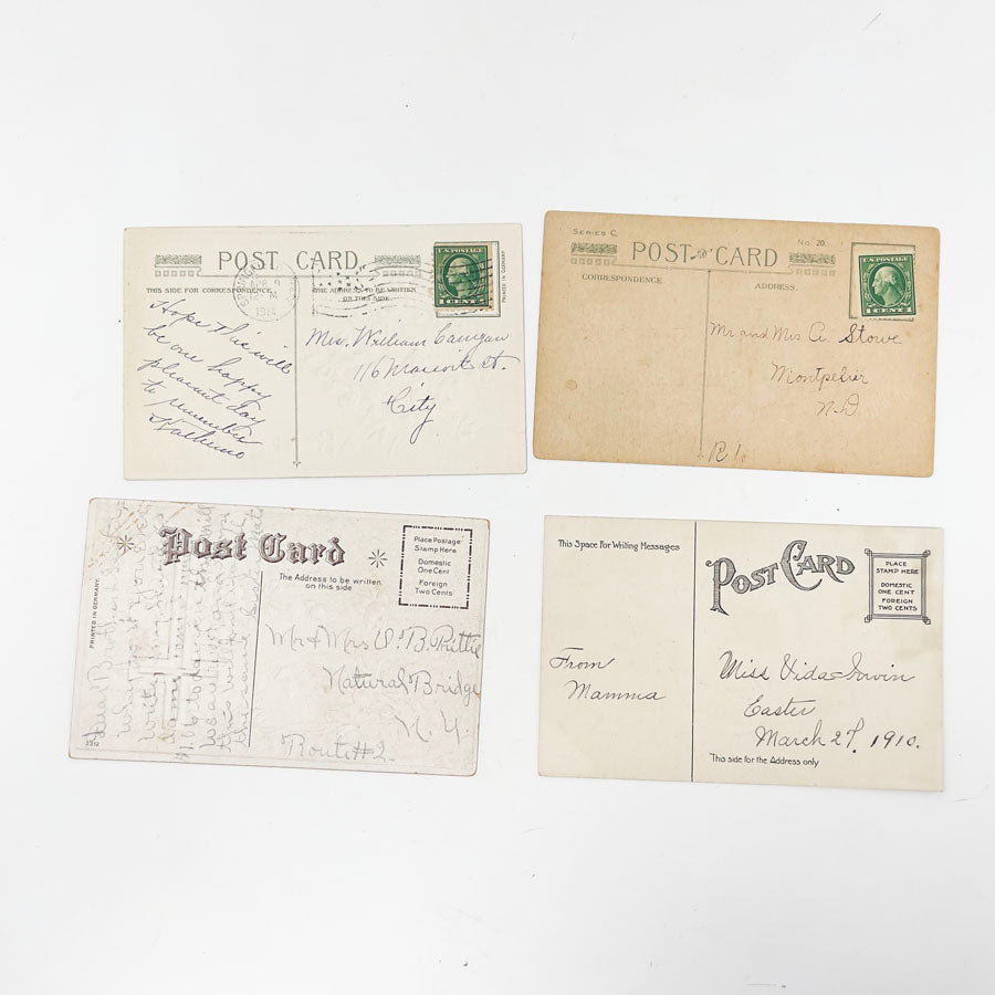 Eight Antique Easter Greetings Postcards