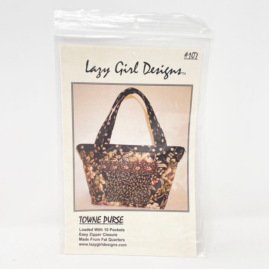 Towne Purse Quilting Pattern Lazy Girl Designs #107