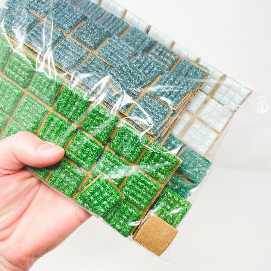 3/4" Assorted Glass Mosaic Tile Bundle (1)