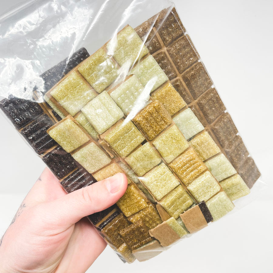 3/4" Assorted Glass Mosaic Tile Bundle (1)
