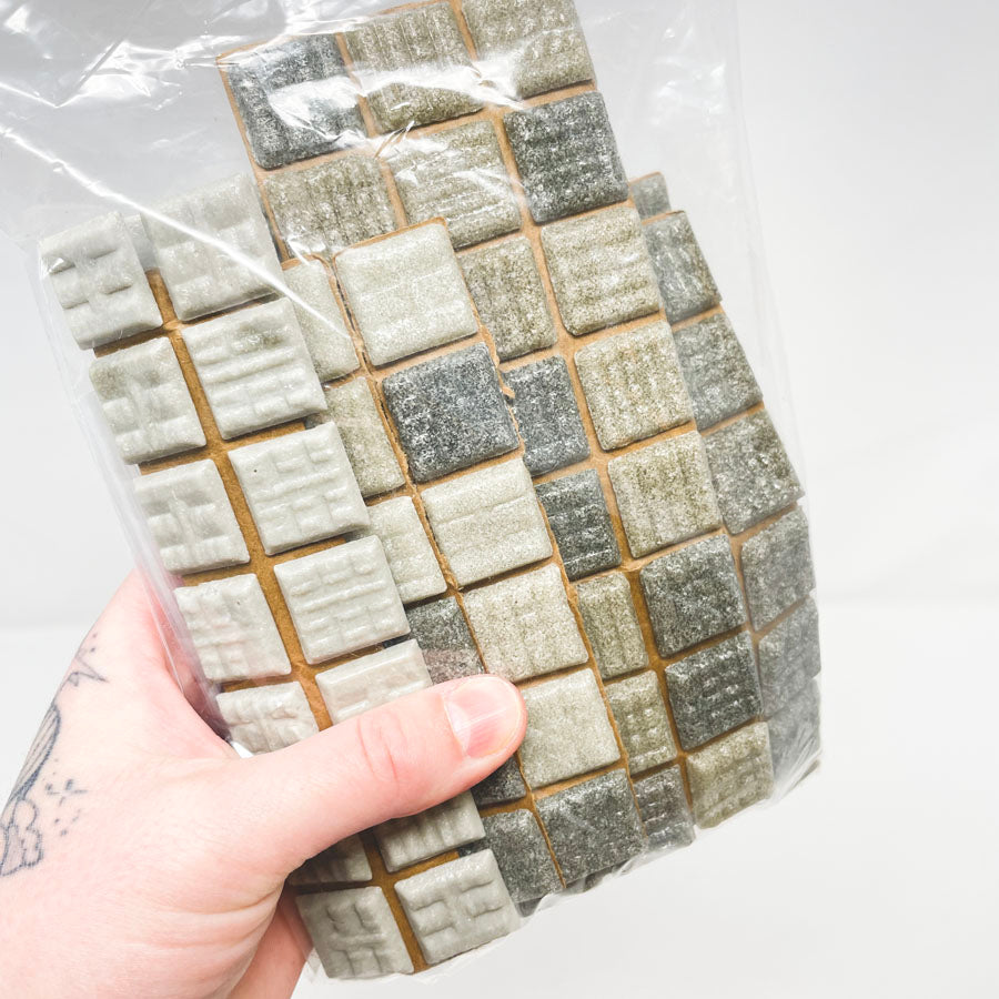 3/4" Assorted Glass Mosaic Tile Bundle (1)