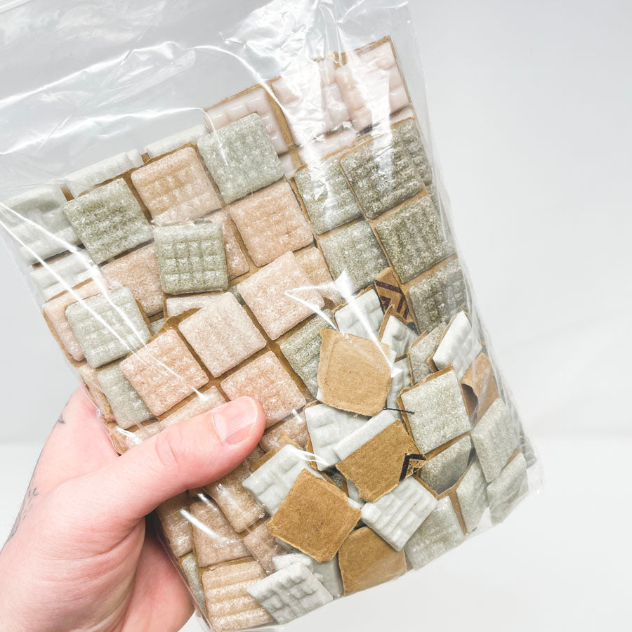 3/4" Assorted Glass Mosaic Tile Bundle (1)