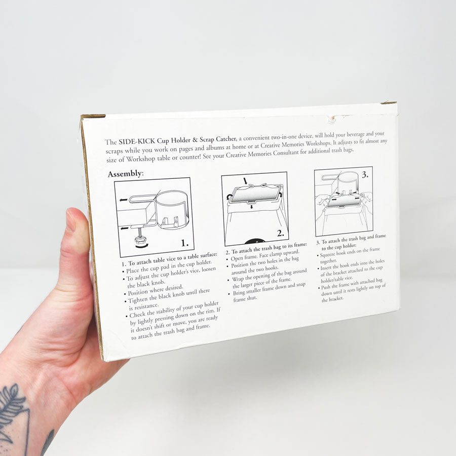 Creative Memories Side-Kick Cup Holder & Scrap Catcher w/Refill