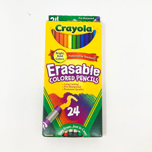 Crayola Eraseable Colored Pencils 24 Pack