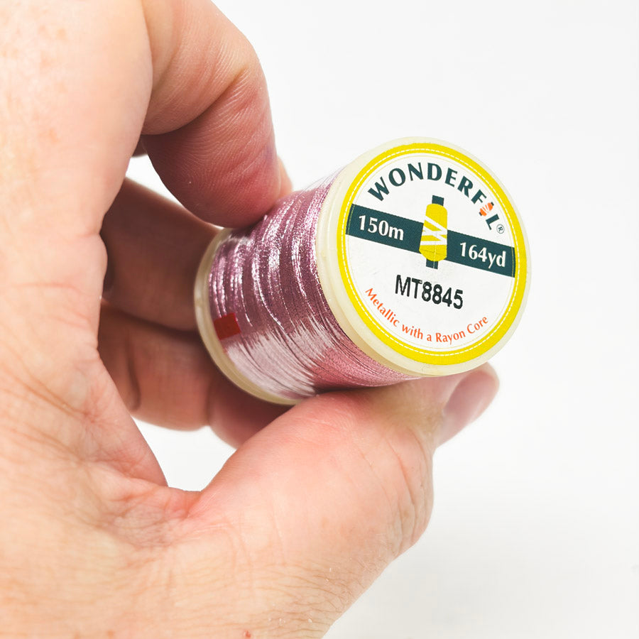 Wonderfil Pink Metallic Thread MT8845