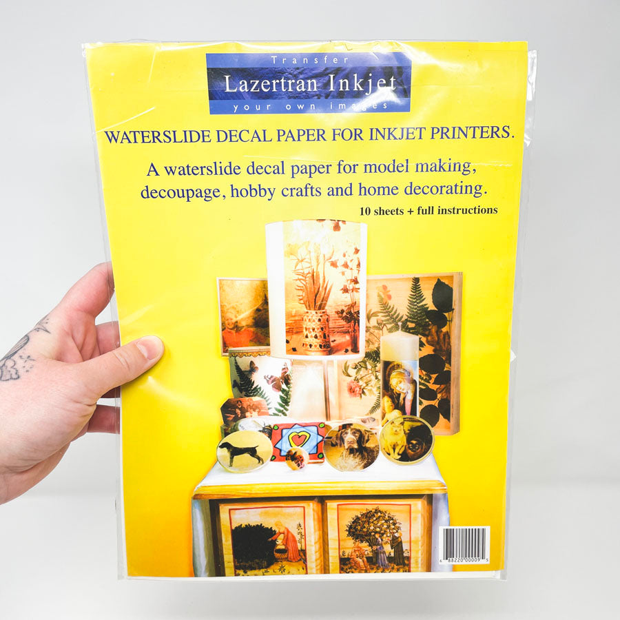 Lazertran Waterslide Decal Paper for Inkjet Printers