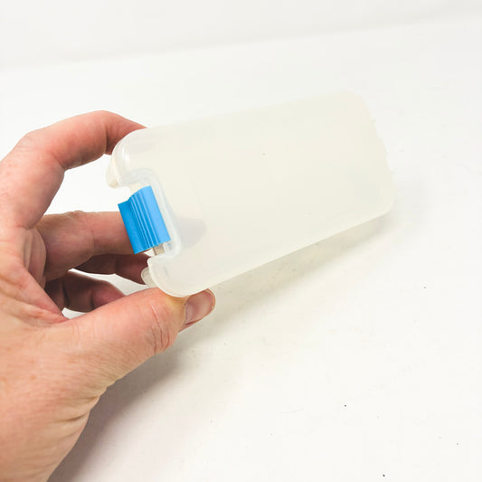 Little Bead Storage Container With Blue Clip