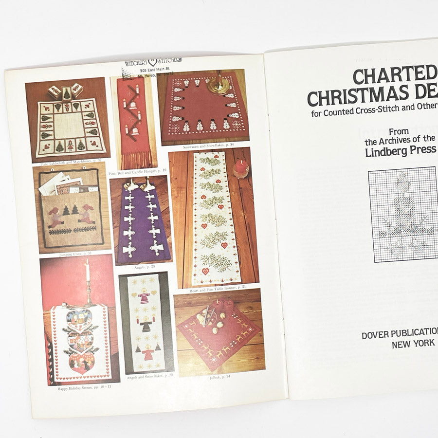 Vintage Cross Stitch Pattern - 1980s - Charted Christmas Designs