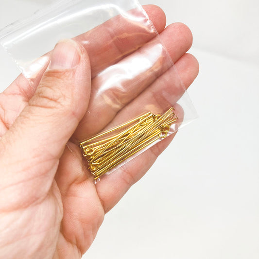 Gold Eye and Ball Pins