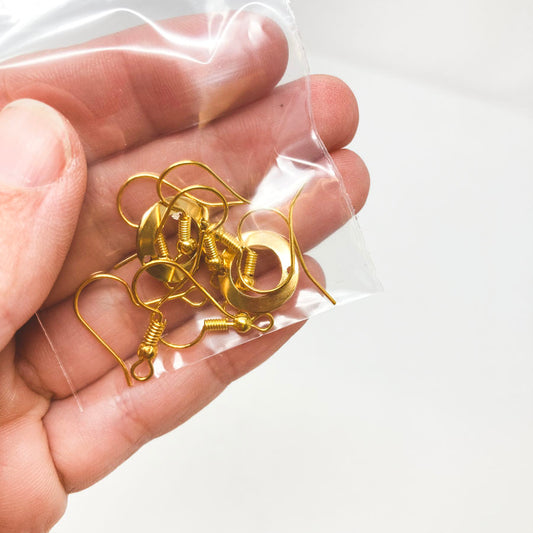 Gold Earrings Hooks