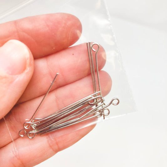 Silver Eye Pins