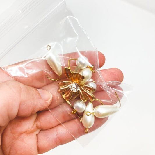 Assorted Pearl and Gold Accents