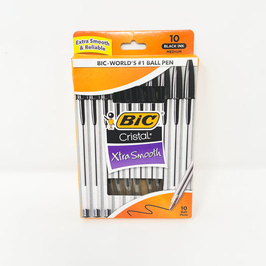 Black Bic Cristal Pens (10)