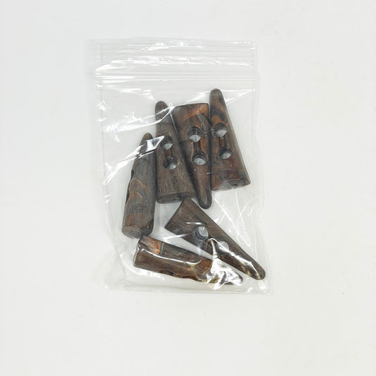 Triangular Wood Toggle Buttons