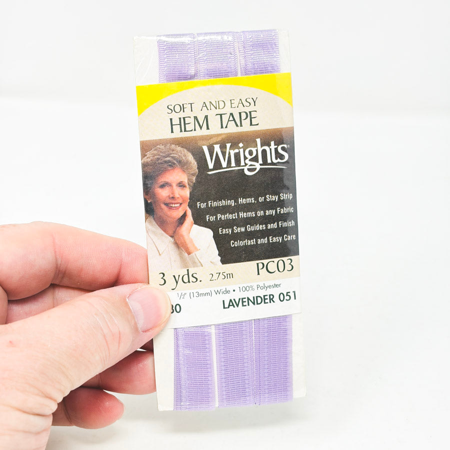 Wrights Soft and Easy Hem Tape (Lavender)