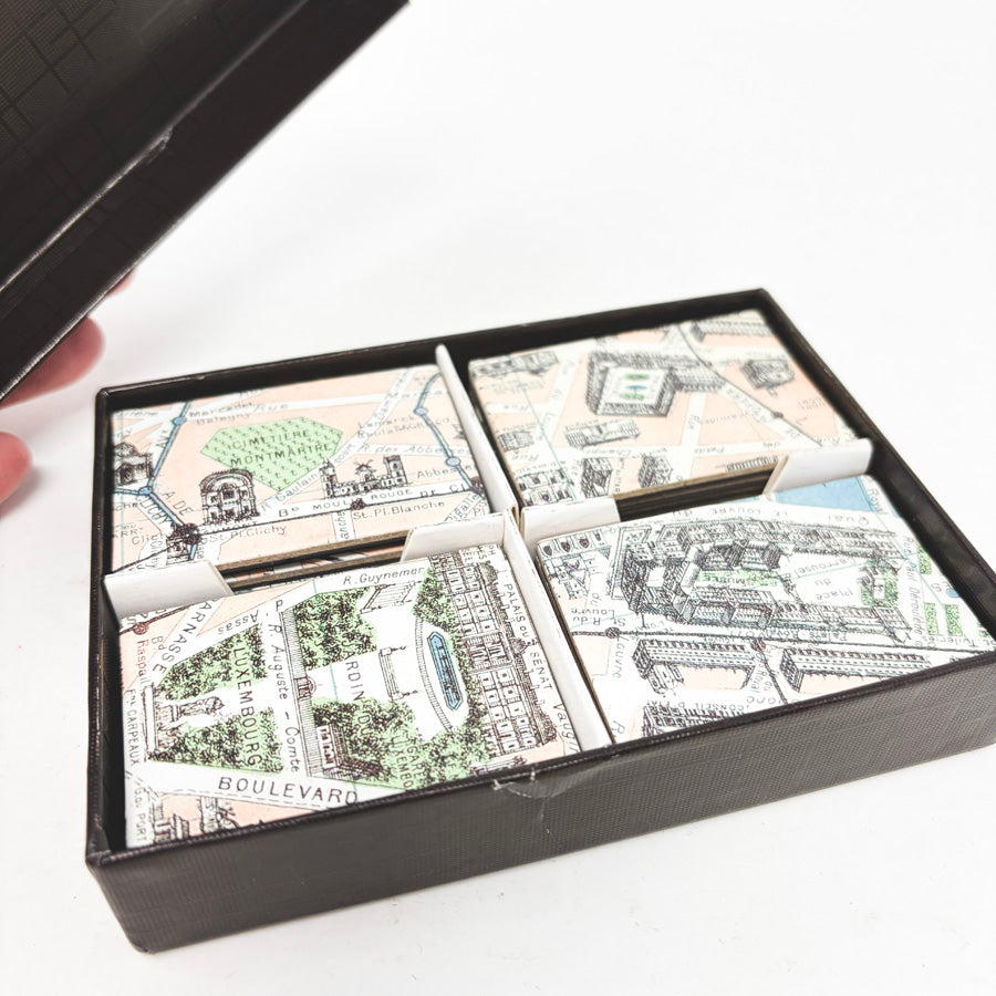 Cavallini & Co. Paris Map Magnets