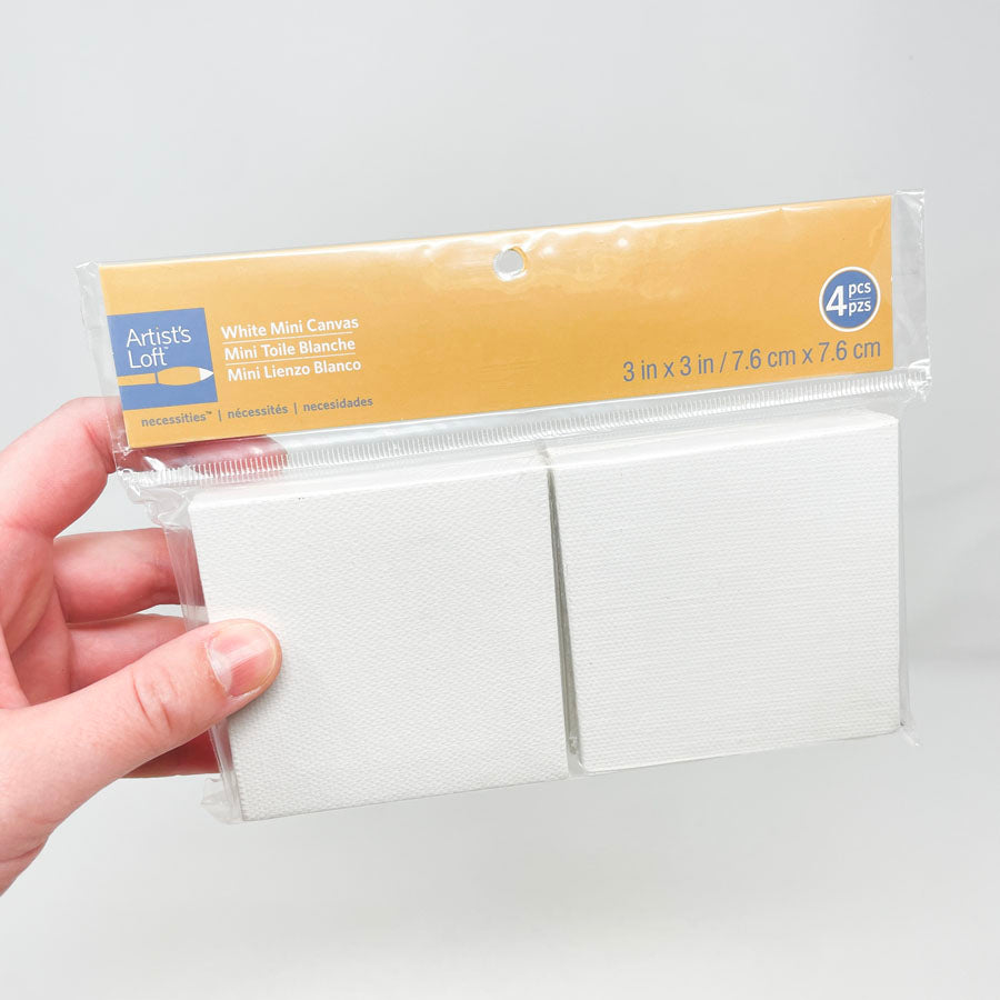 3" x 3" Artist's Loft Canvas - 4 Pack
