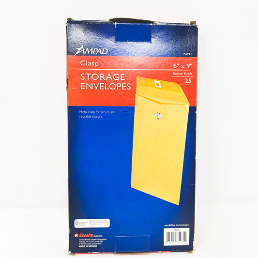 6" x 9" Ampad Clasp Storage Envelopes
