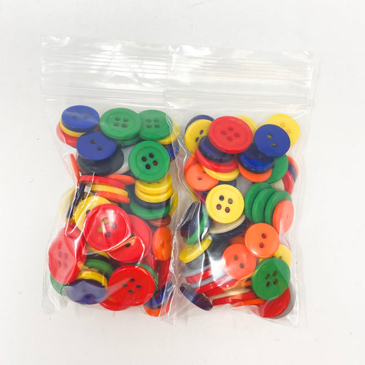Small Bag of Bright Color Plastic Buttons