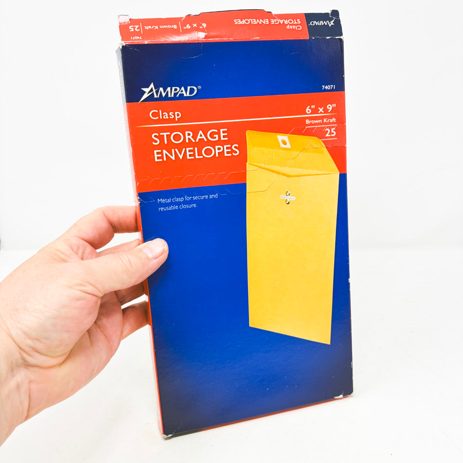6" x 9" Ampad Clasp Storage Envelopes