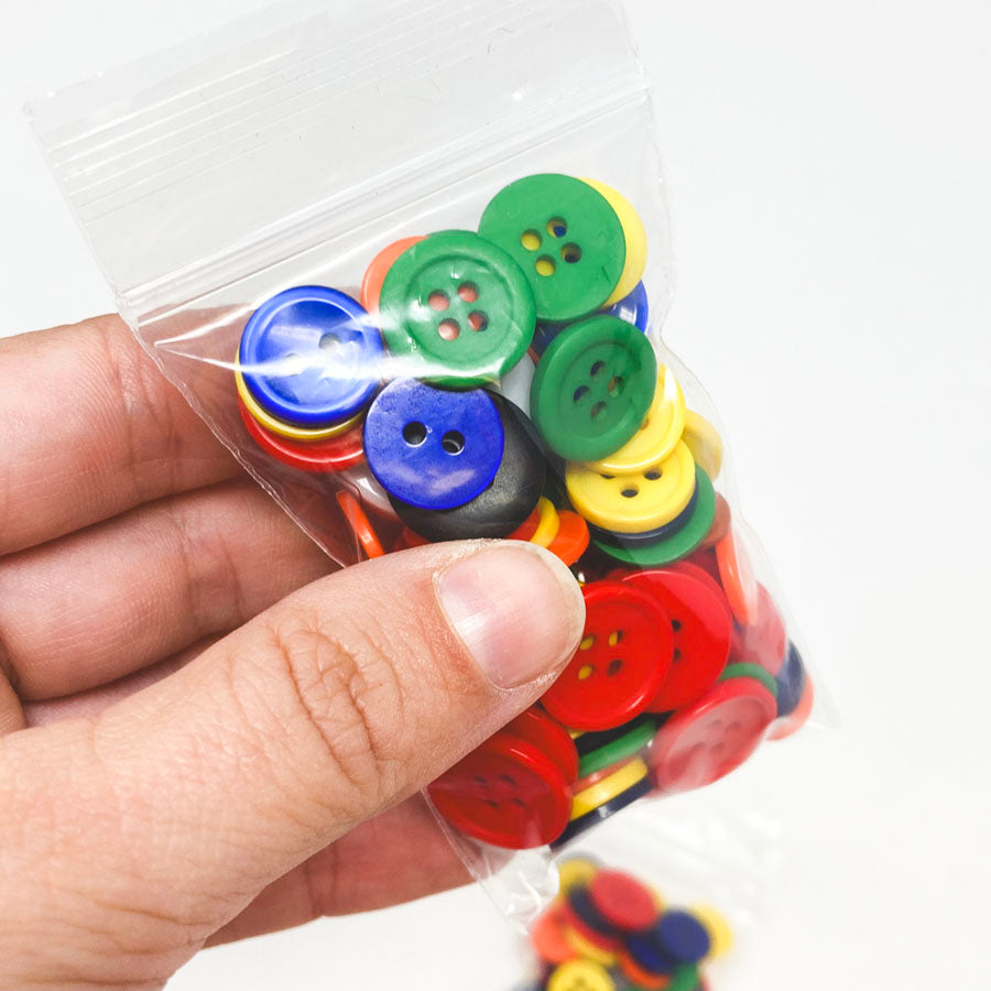 Small Bag of Bright Color Plastic Buttons