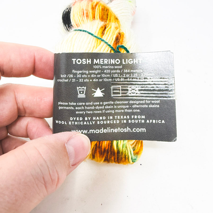 Oeste – Madelinetosh Tosh Merino Light Yarn