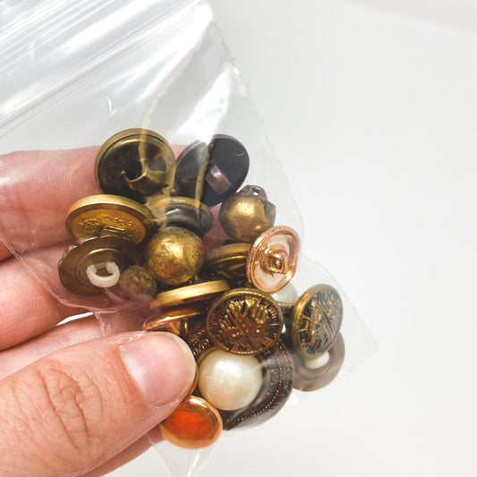 Small Bag of Asst. Metal Buttons