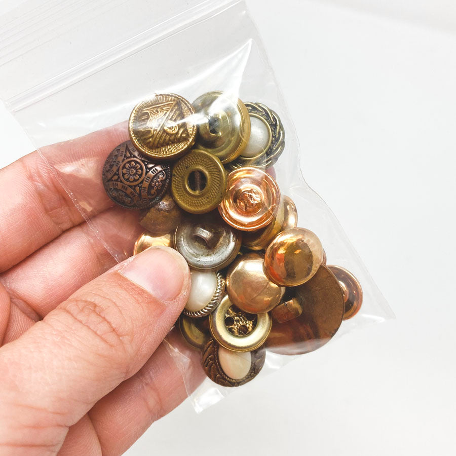 Small Bag of Asst. Metal Buttons