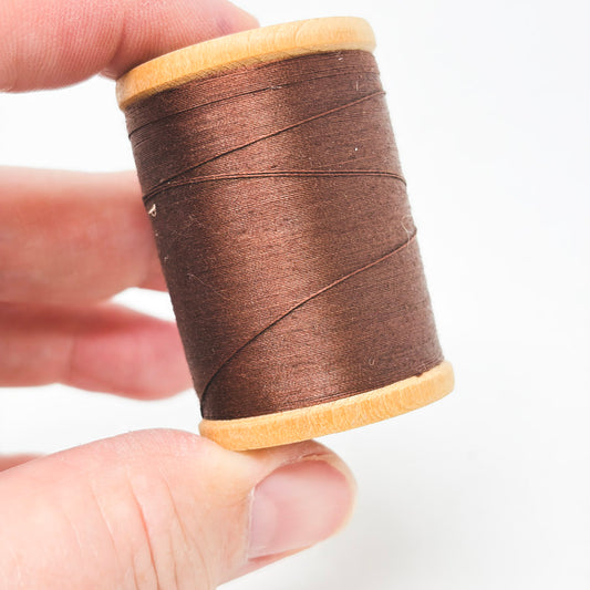 Vintage Wood Spool Belding Corticelli Thread - Brown 1580
