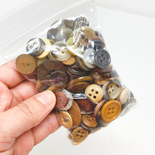 Medium Bag of Asst. Brown Buttons