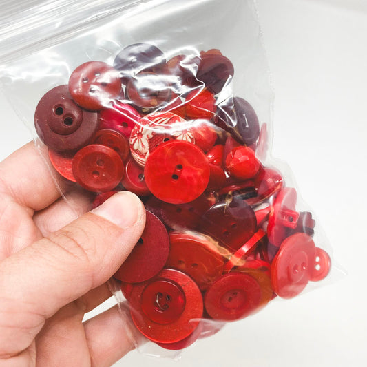 Medium Bag of Asst. Red Buttons